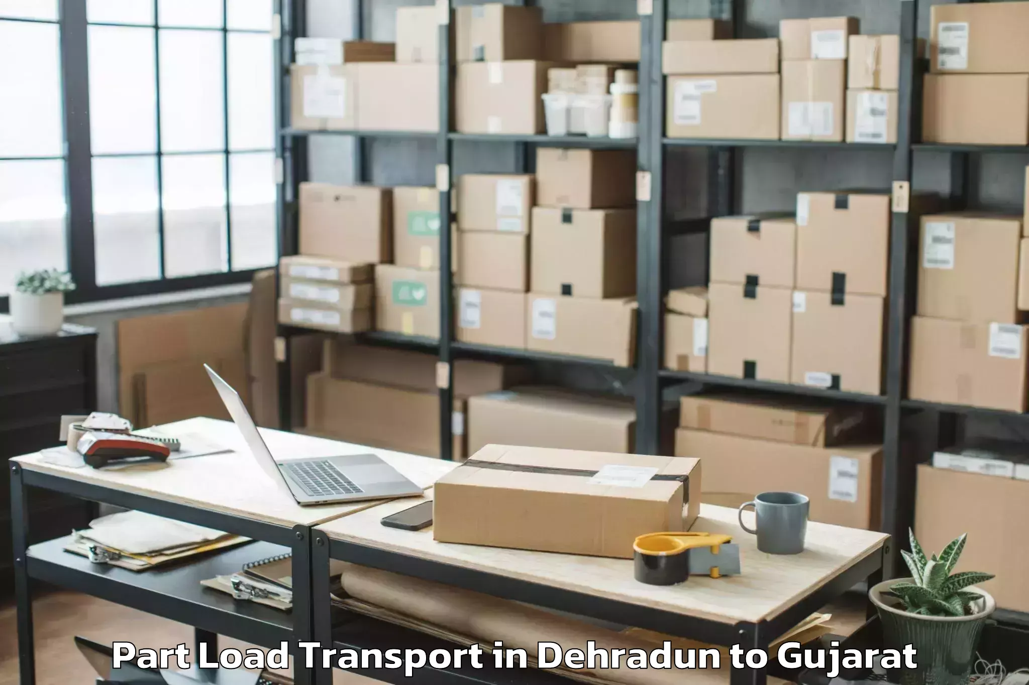 Book Dehradun to Jetalsar Part Load Transport